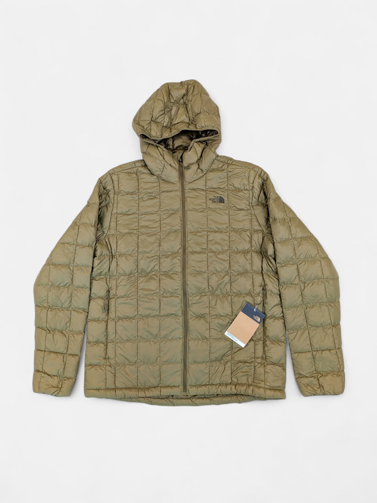 The North Face Mens Thermoball Eco Hooded Jacket / Military Olive / RRP £235