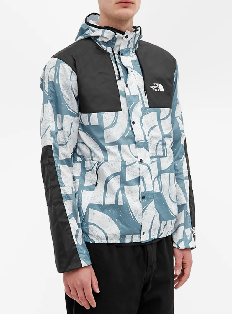 The North Face Mens Seasonal Mountain Jacket / BNWT / Goblin Blue Woodblock