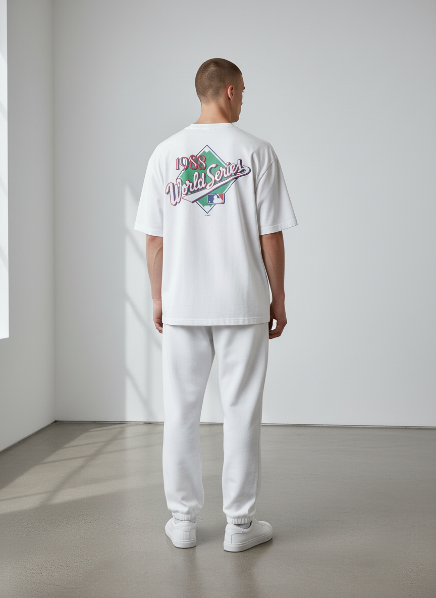 47 LA Dodgers Mens T-Shirt / Echo Backer / White / RRP £25