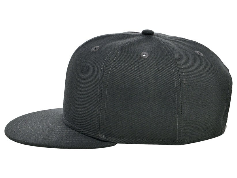 Unisex Plain Dime Snapback Hat / Charcoal / £22