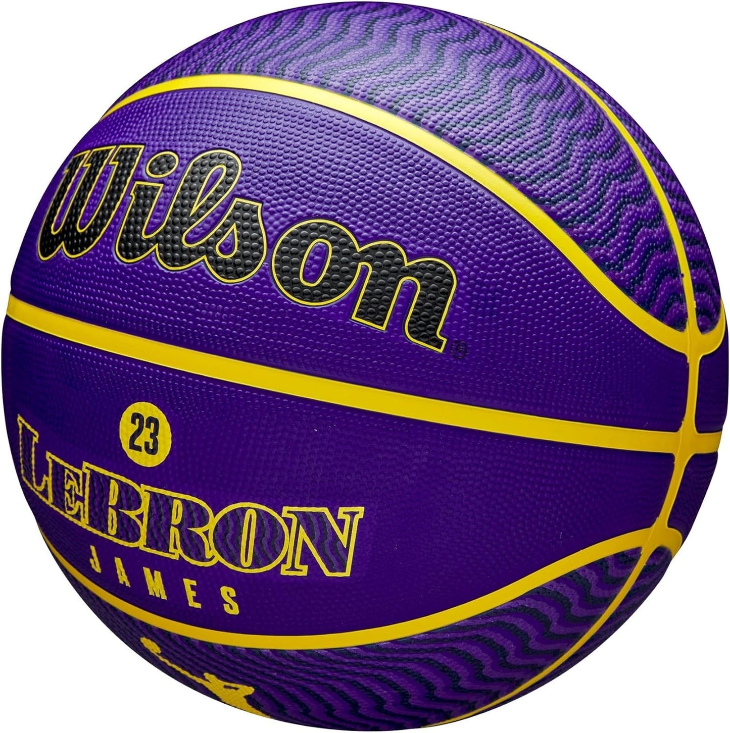 Wilson NBA Player Icon LA Lakers LeBron James Basketball / Purple / RRP £39