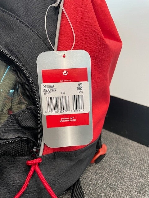 Nike Kids Manchester United Nike Duffle Backpack / BNWT / Black Red / RRP £25