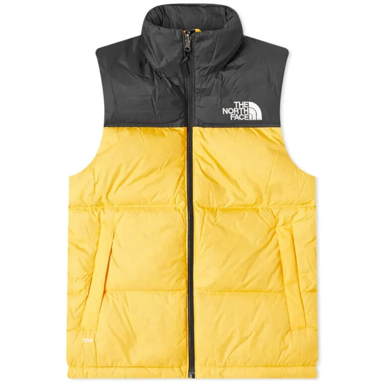 The North Face Men's 1996 Retro Nuptse Puffer Gilet Bodywarmer / Yellow / Medium