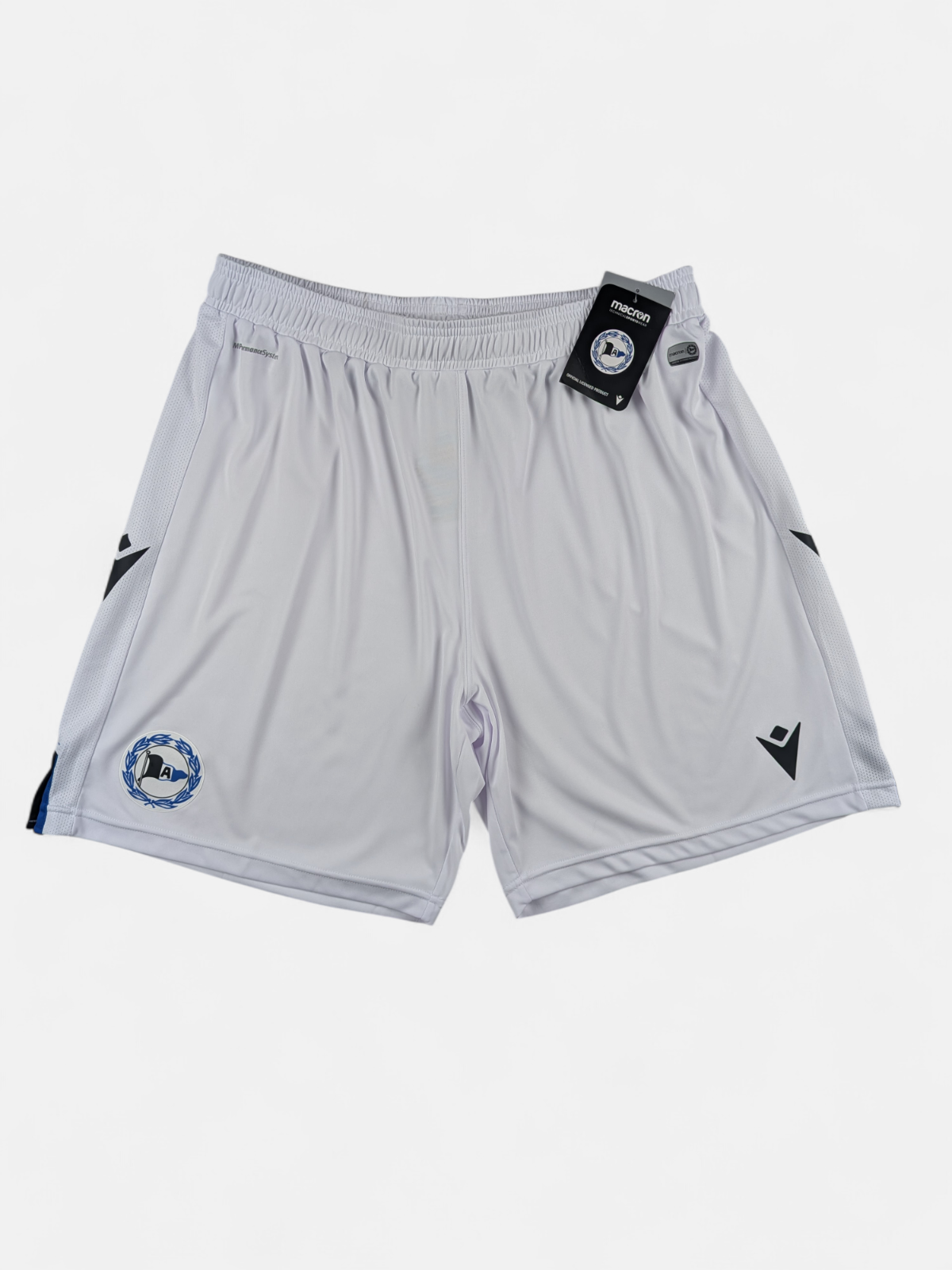 Macron Mens 2020-21 Arminia Bielefeld Away Shorts / BNWT / White / RRP £30