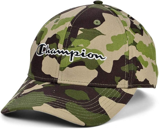 Champion Adult Classic Script Baseball Cap / Camo Black / RRP £24