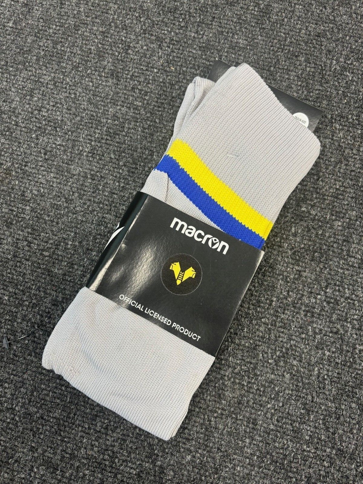 Macron Men's Hellas Verona Third Football Socks / 20-21 / Grey / RRP £15