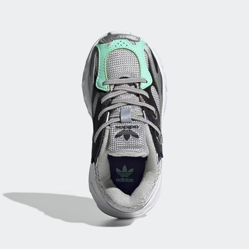 Adidas Toddler Astir Elasticated Trainers / Silver Black / RRP £45