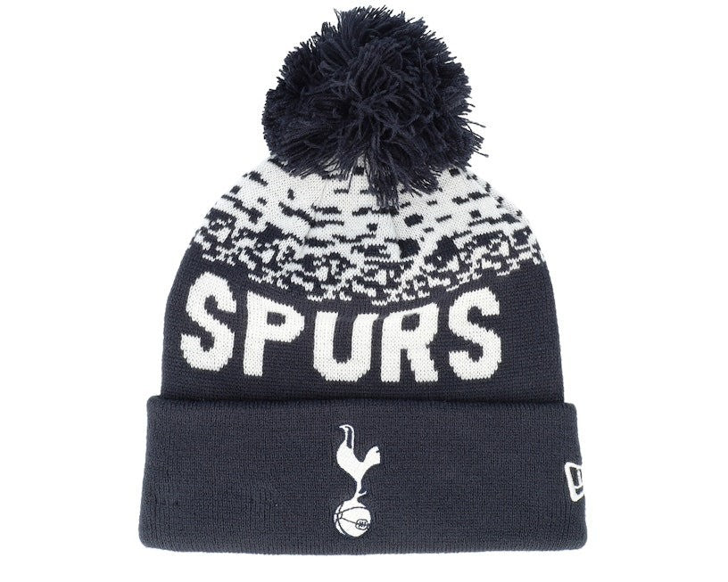 New Era Adult Tottenham Hotspur Marl Bobble Beanie Pom / Navy / RRP £28