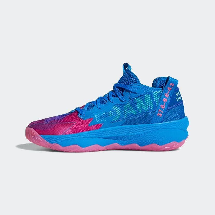 Adidas Unisex Dame 8 Battle Of The Bubble Basketball Trainers / Blue / RRP £100