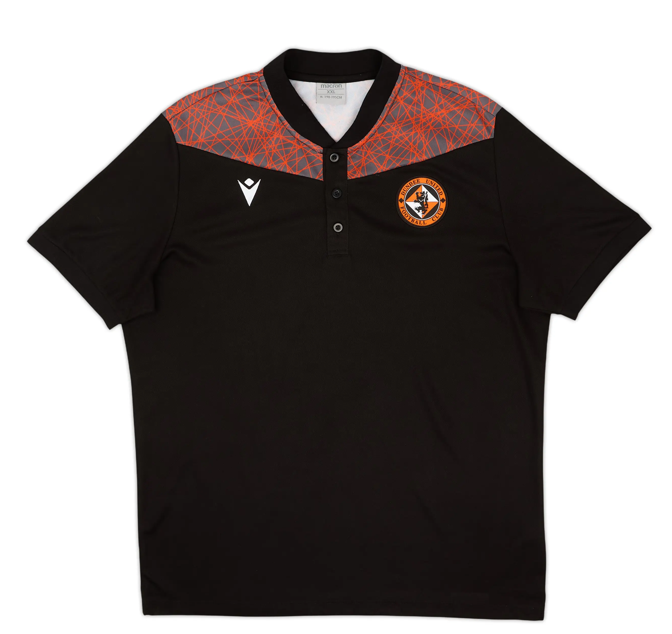 Macron Mens 2020-21 Dundee Macron Polo Shirt / Black / RRP £20