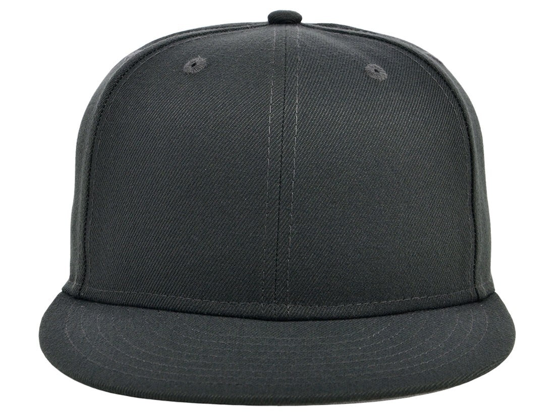 Unisex Plain Dime Snapback Hat / Charcoal / £22