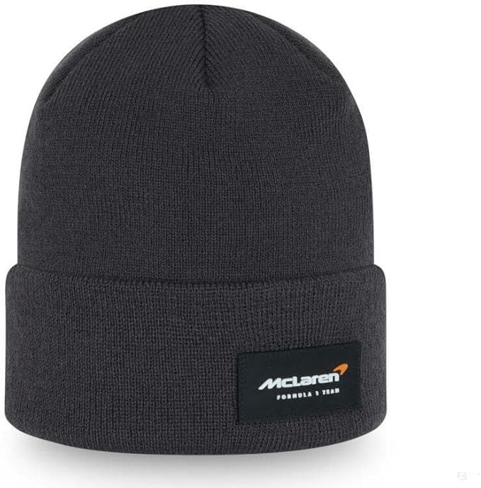 New Era McClaren F1 Cuffed Knit Beanie Hat / Grey / RRP £28