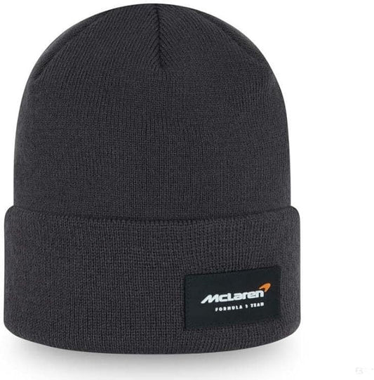 New Era McClaren F1 Cuffed Knit Beanie Hat / Grey / RRP £28