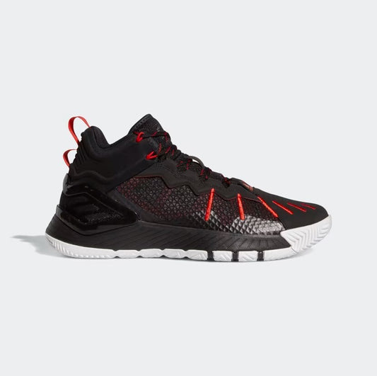 Adidas Mens D Rose Son of Chi Basketball Shoes / Black Red White / RRP £90