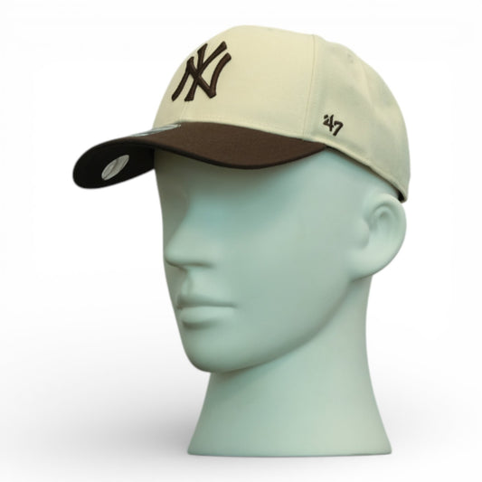 Sure Shot Snapback Tt 47 Mvp Unisex Cap / N.Y Yankees / Natural / BNWT / RRP £28