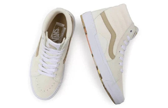 Vans Unisex Angie Marino Bmx Sk8-Hi Trainers / White Beige / RRP £95