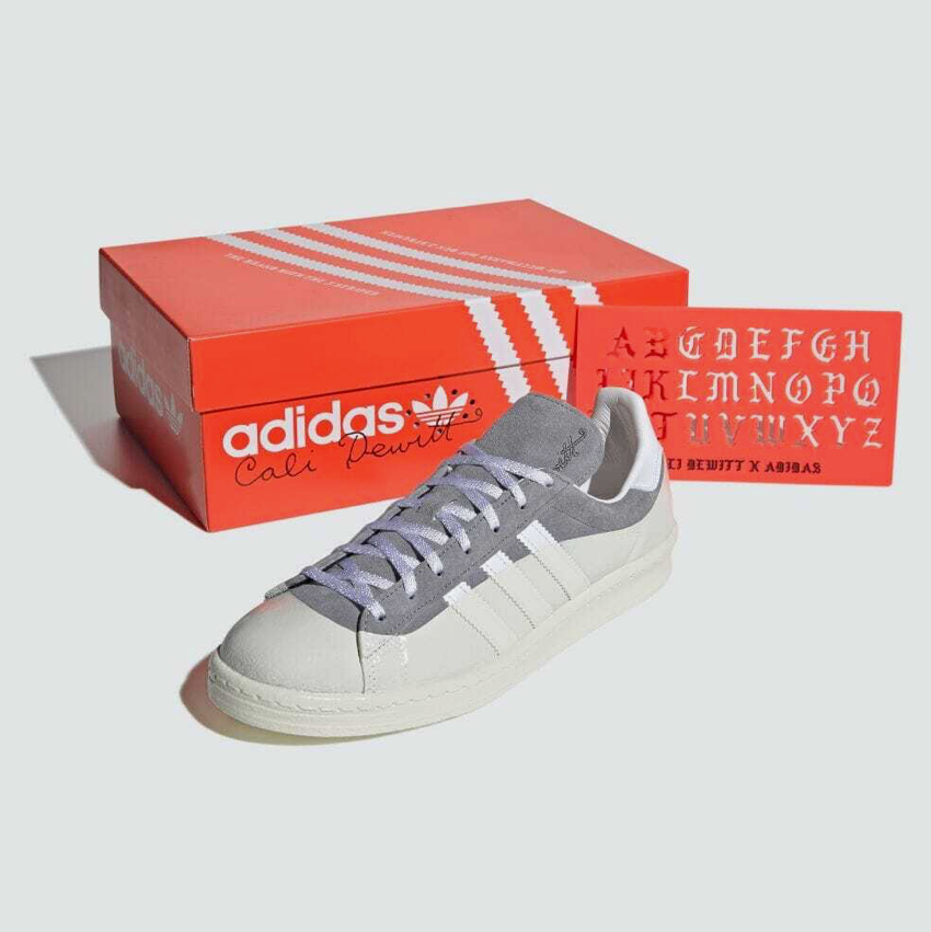 Adidas originals Campus 80's Cali DeWitt Trainers / Grey / RRP £160