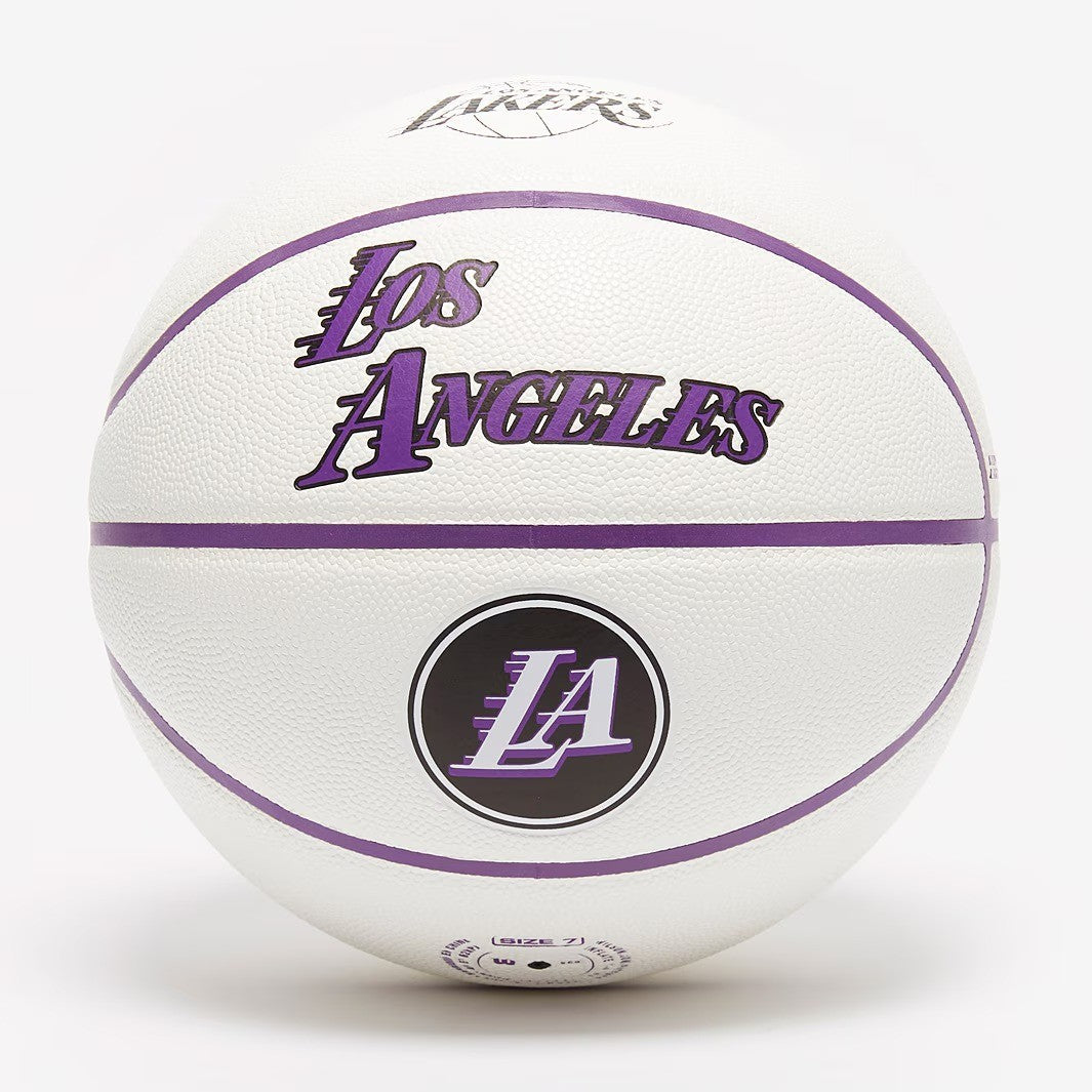 Wilson LA Lakers Team City Edition Collector Basketball / White / RRP £110