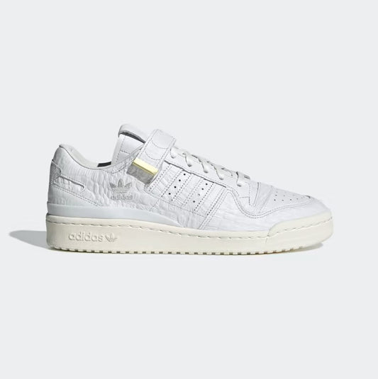 Adidas Mens Forum 84 Croc Skin Low Trainers / White / RRP £100
