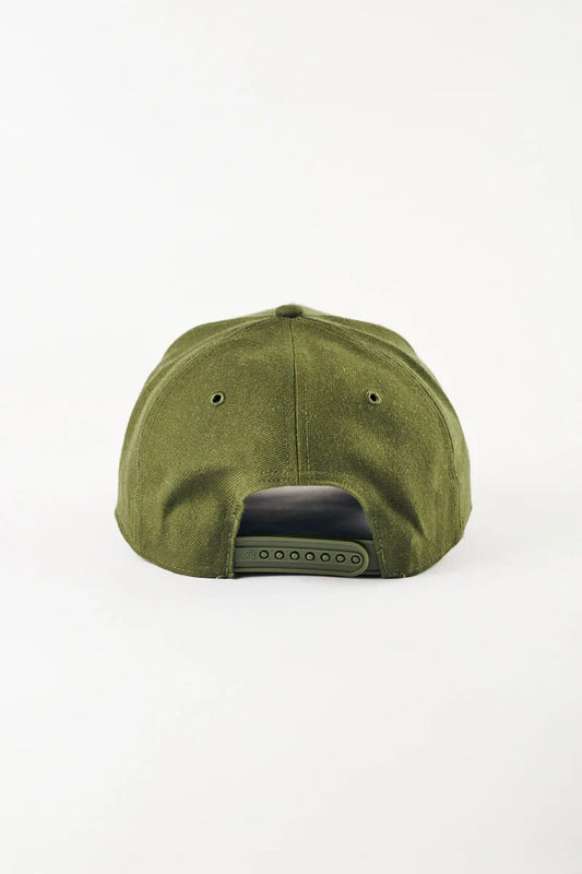 47 Brand LA Dodgers Adjustable MVP Cap / Olive Green Black Logo / RRP £28