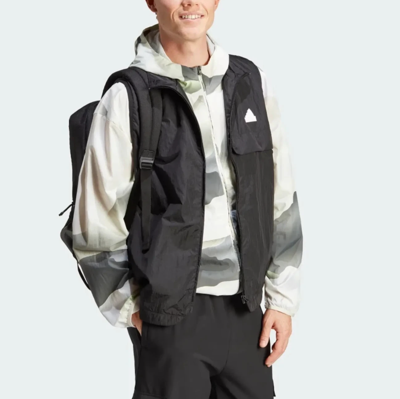 Adidas Mens Lightweight Gilet Vest / Black / RRP £65