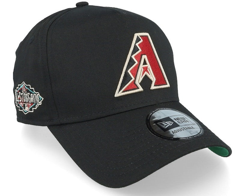New Era Arizona Diamondbacks Patch 9FORTY A-Frame Adjustable Cap /Black/RRP £30