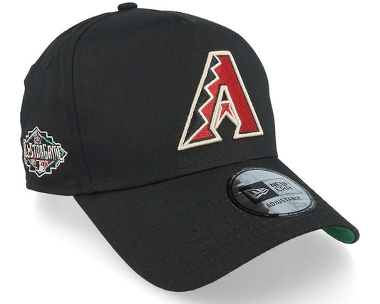 New Era Arizona Diamondbacks Patch 9FORTY A-Frame Adjustable Cap /Black/RRP £30