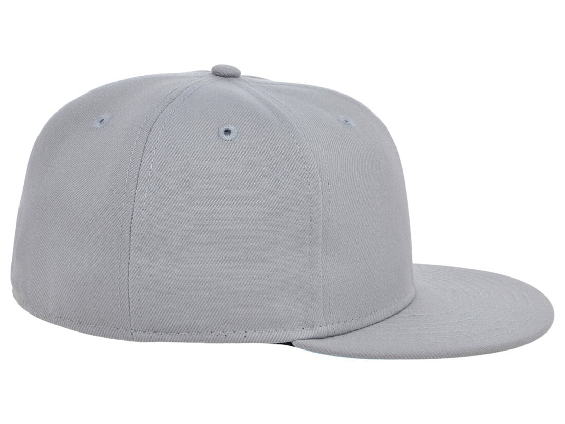 Crowns By Lids Unisex Plain Full Court Fitted UV Hat / Black Ivory / RRP £25