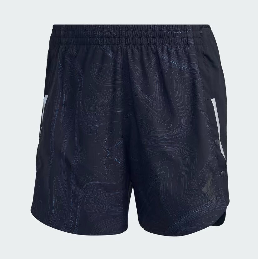 Adidas Mens Designed For Running Shorts / For The Ocean / Black / RRP £43