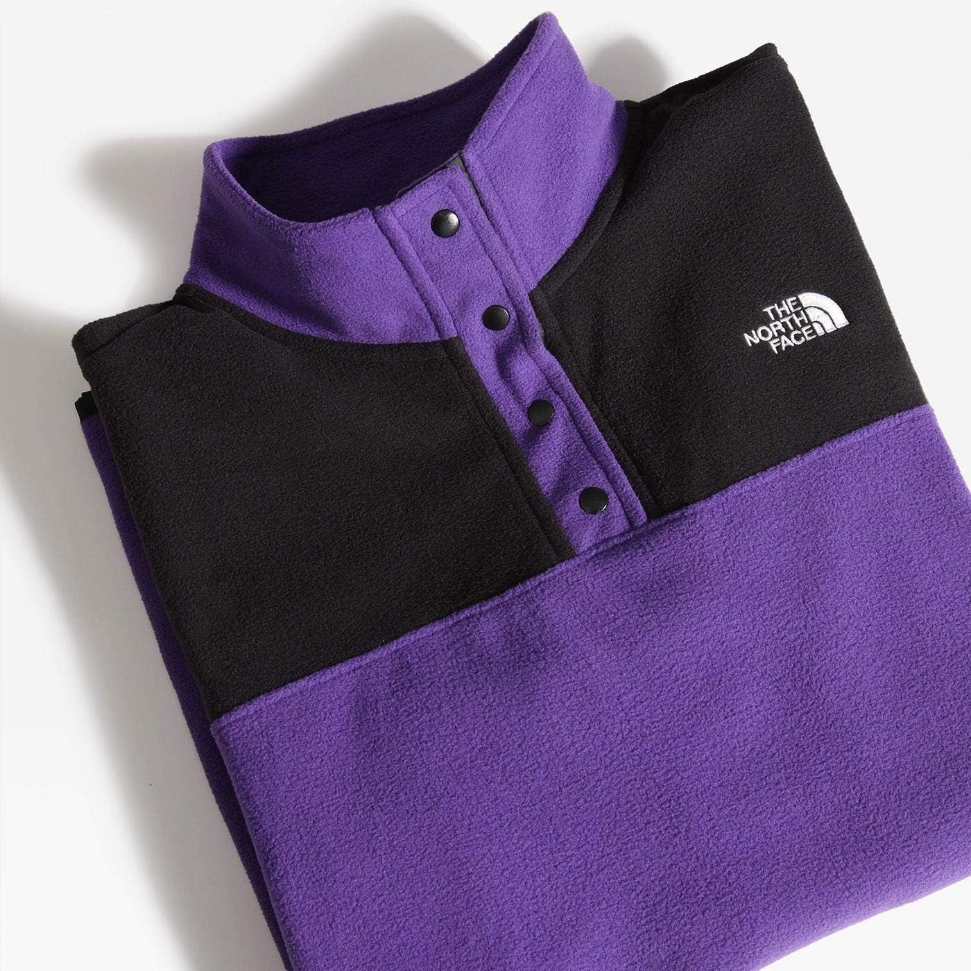 The North Face Womens TKA Glacier Snap Pullover Fleece / Peak Purple / RRP £65