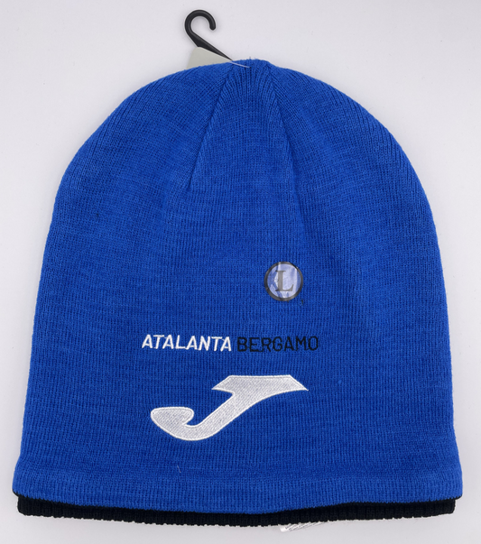 Joma 2021-22 Atalanta Reversible Beanie Hat / BNWT / Black Blue / RRP £14