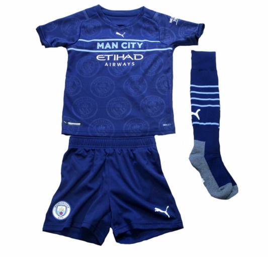 Puma Toddler Manchester City Full Football Third Kit / Navy / 21-22 / RRP £40