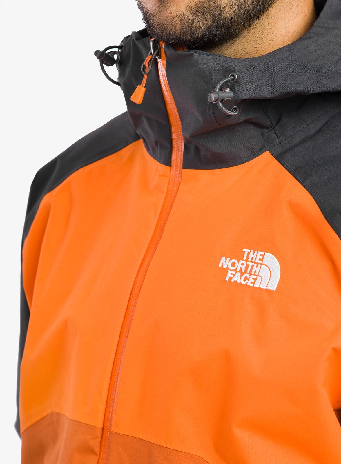 The North Face Mens Stratos Jacket / BNWT / Burnt Ochre Asphalt Grey / RRP £145