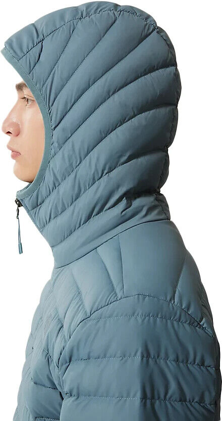 The North Face Men's Stretch Down Hooded Puffer Jacket / Goblin Blue / RRP £260