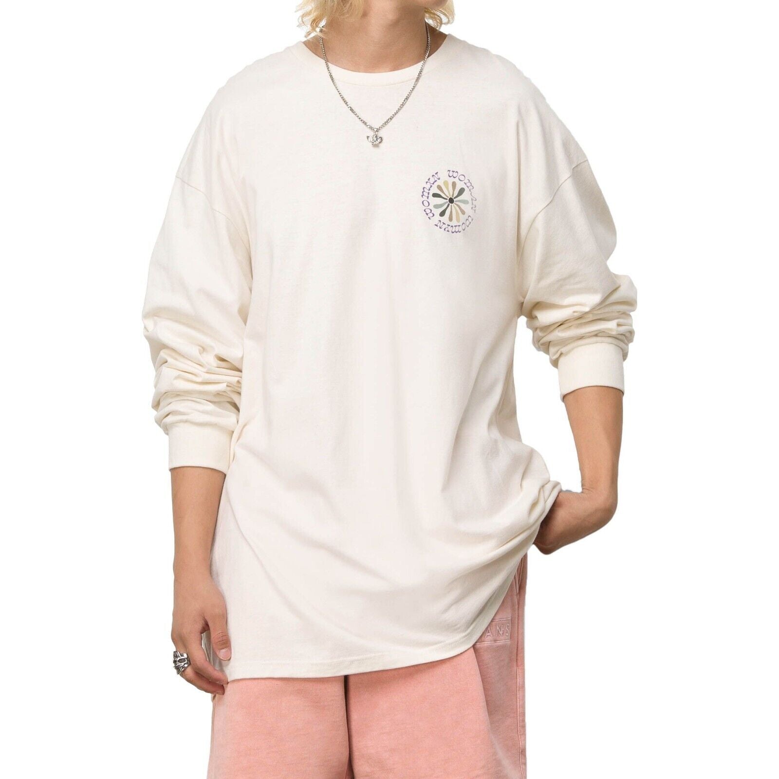 Vans Unisex Divine Energy Long Sleeve T-Shirt / Off White / RRP £35