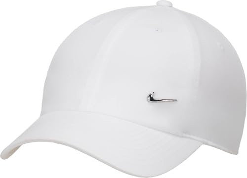 Nike Adult Dri-FIT Club Cap Metal Swoosh / White / RRP £25