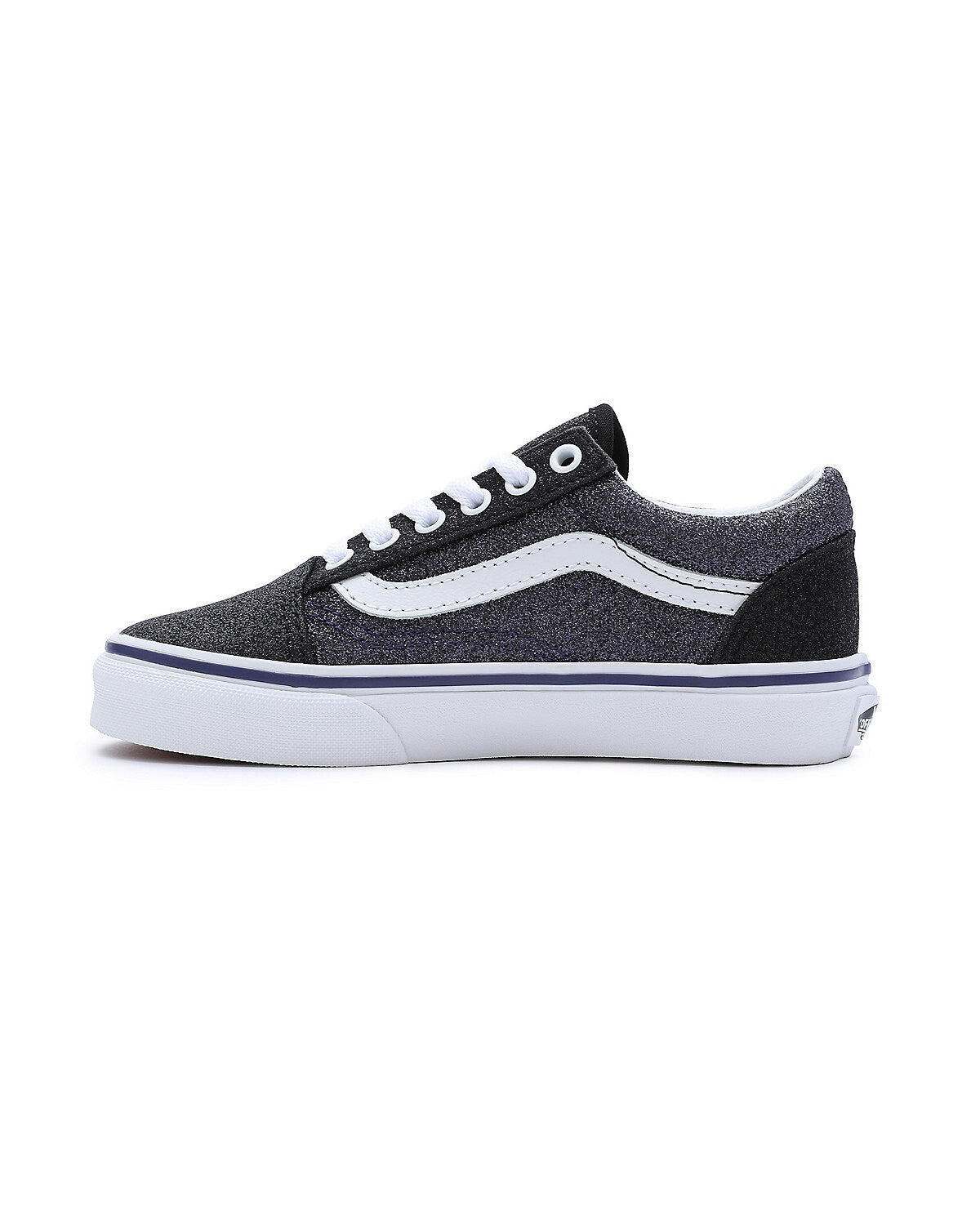 Vans Kids Old Skool Trainers / Glitter Black Grey / RRP £50