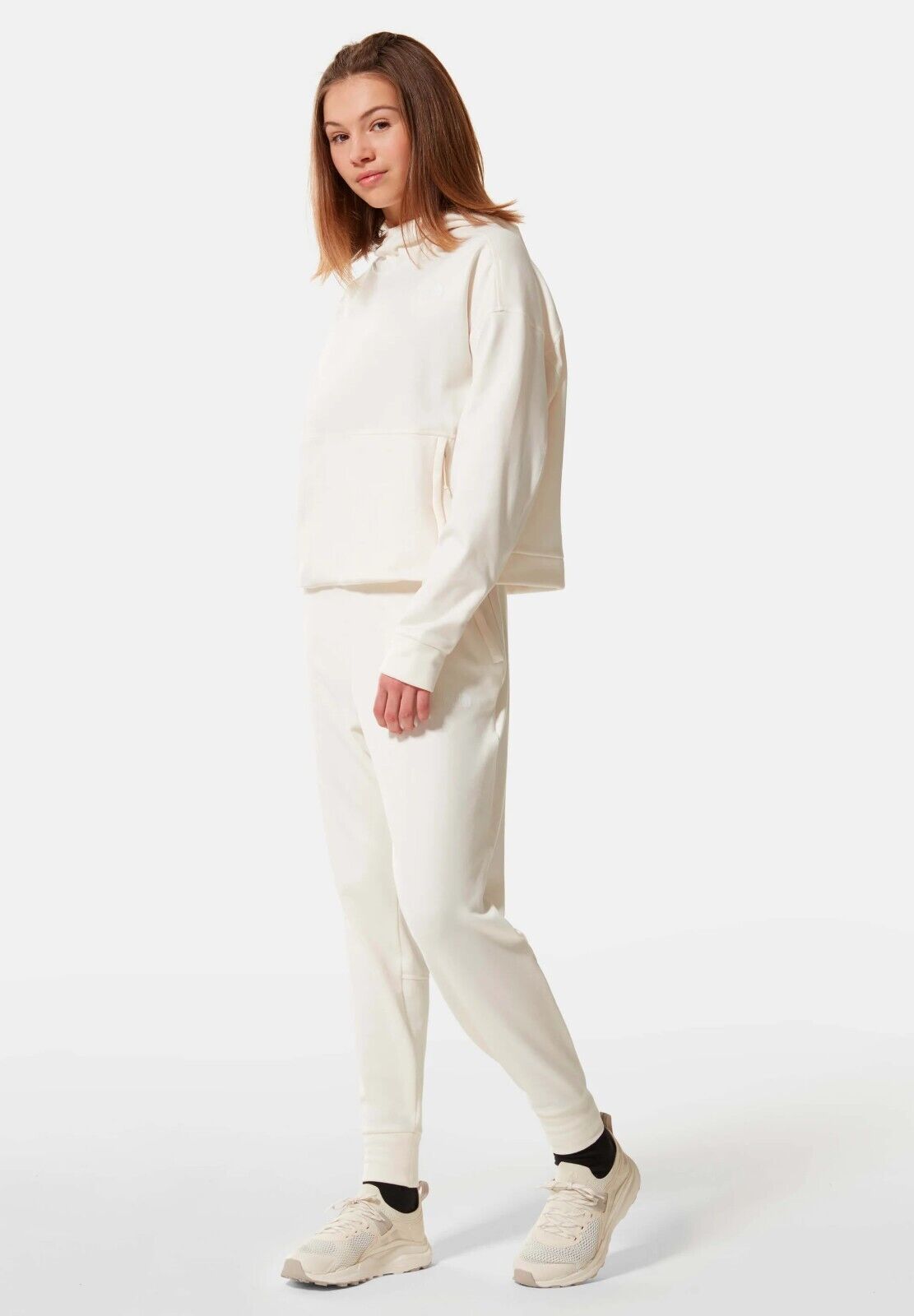 The North Face Women’s Canyonland Po Crop-Gardenia White Heather, Essential Wear