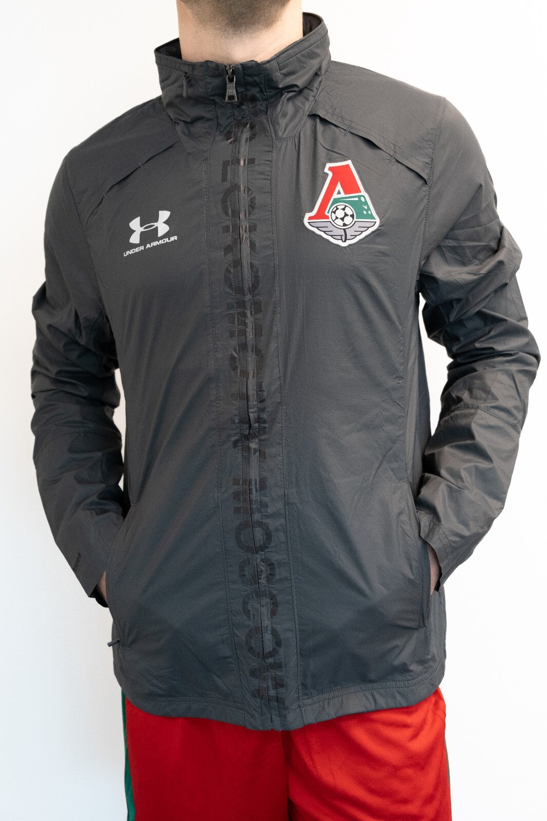 Under Armour 2019-20 Lokomotiv Moscow Training Shell / Grey / Mens / RRP £59.99