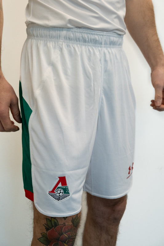Under Armour 2019-20 Lokomotiv Moscow Away Shorts / White / Mens / RRP £29.99