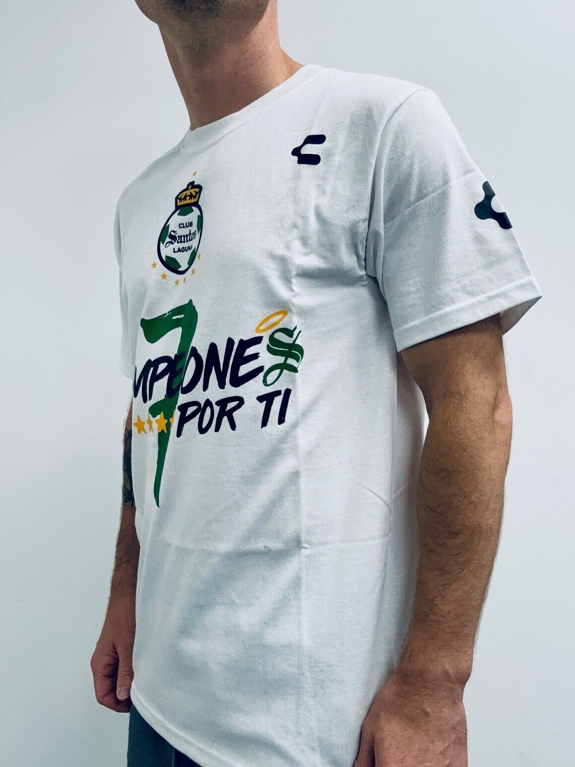 Charly Santos Laguna Football Club Winners T-Shirt / White / RRP £20
