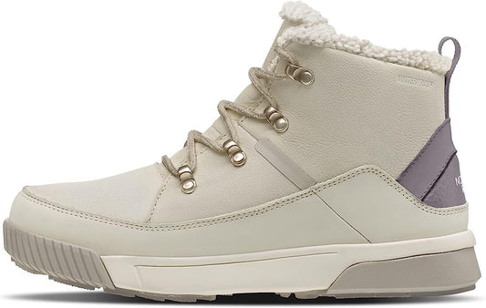 The North Face Women’s Sierra Mid Lace WP- Gard White Silver Grey, Leather Boots