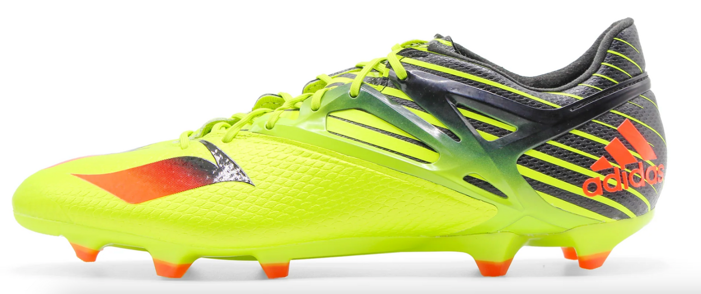 Adidas Messi 15.1 Firm Ground Football Boots / Green Solar Red Black / RRP £155