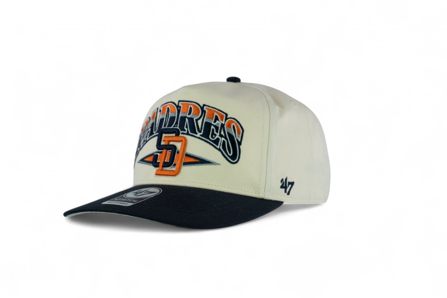47 Brand San Diego Padres Arc Line Hitch Snapback / Beige Navy / RRP £38