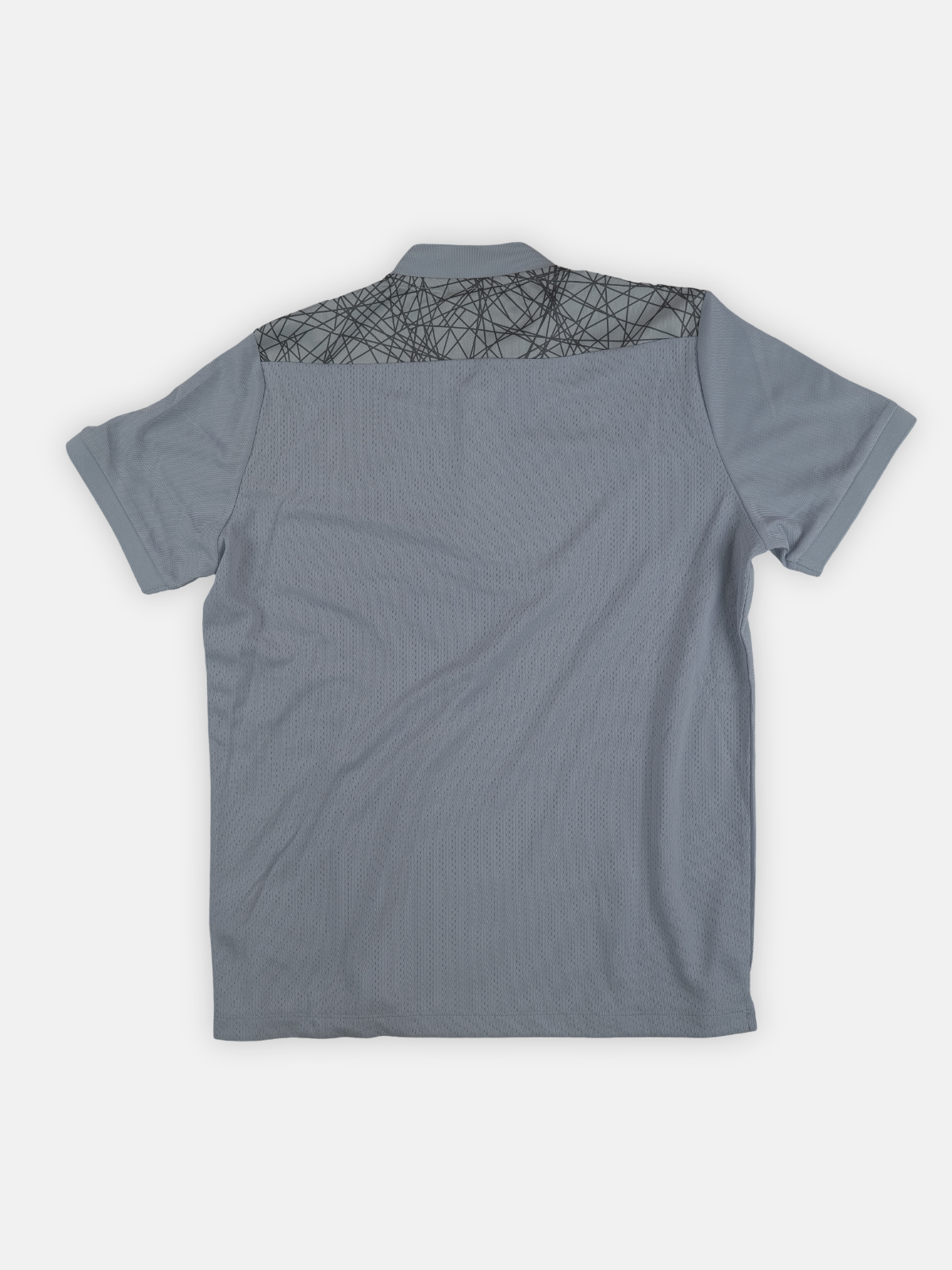 Macron Mens 2020-21 Dundee United Polo Football T-Shirt / Grey / RRP £19.99