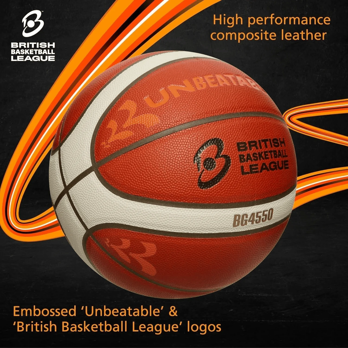 Molten FIBA Premium Leather Orange Edition Basketball / BN / Size 6 / RRP £75