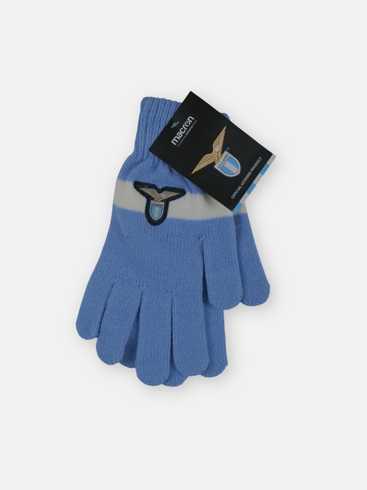 Macron Mens 2017-18 Lazio Macron Knitted Football Gloves / Blue / RRP £14.99