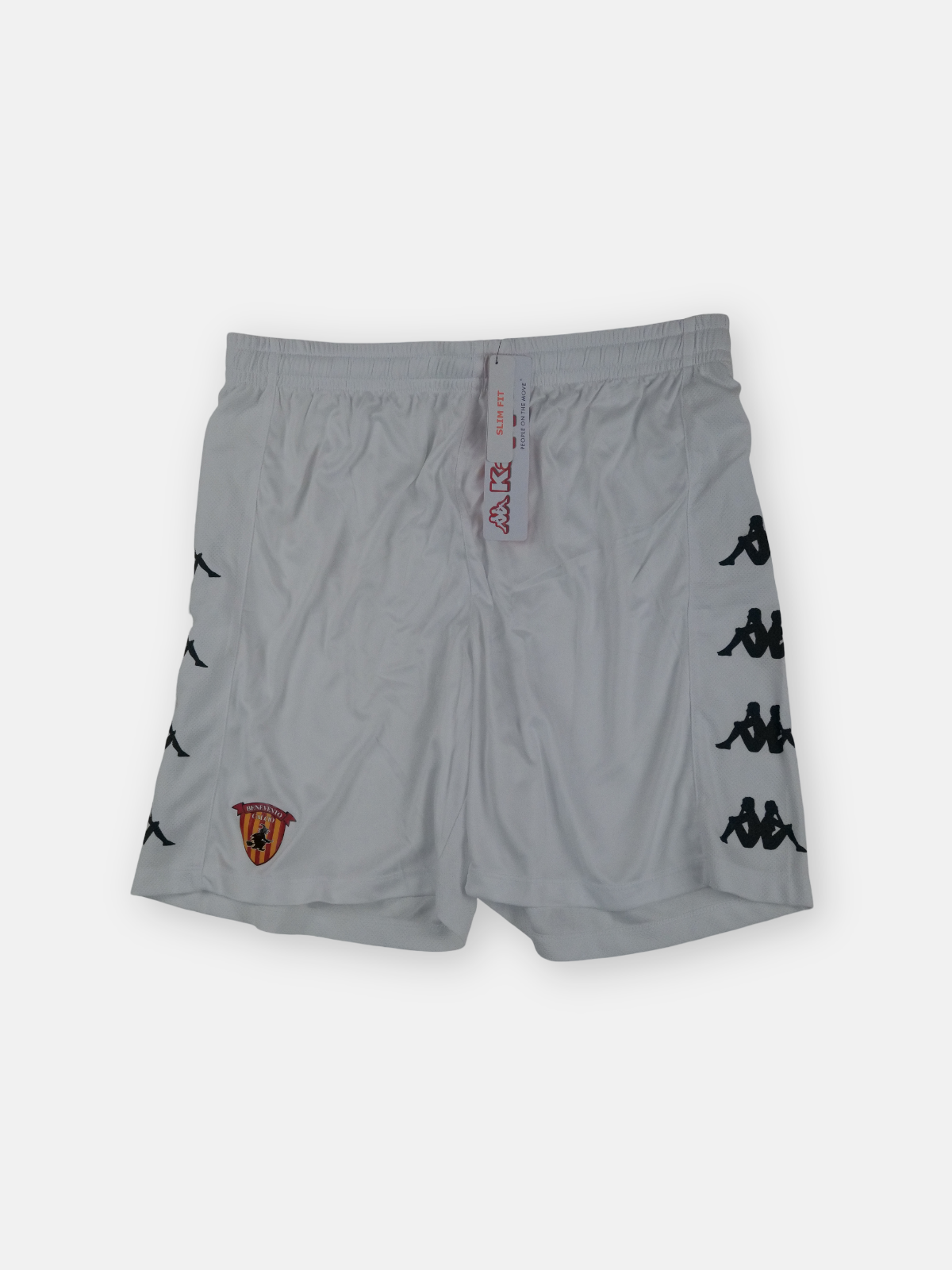 Kappa Mens 2020-21 Benevento Away Football Shorts / White / RRP £44.99