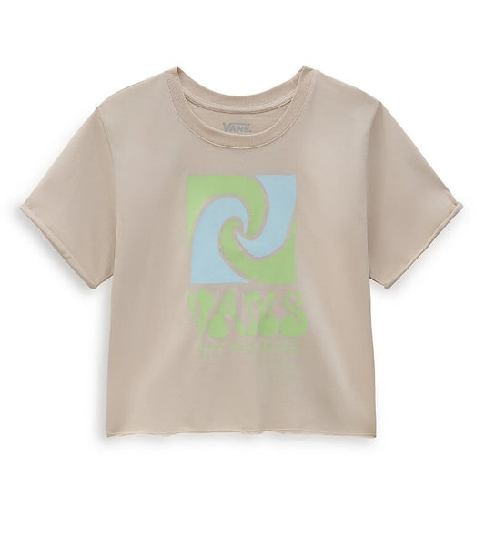 Vans Womens Whirlwind Cropped T-Shirt / Khaki / RRP £25