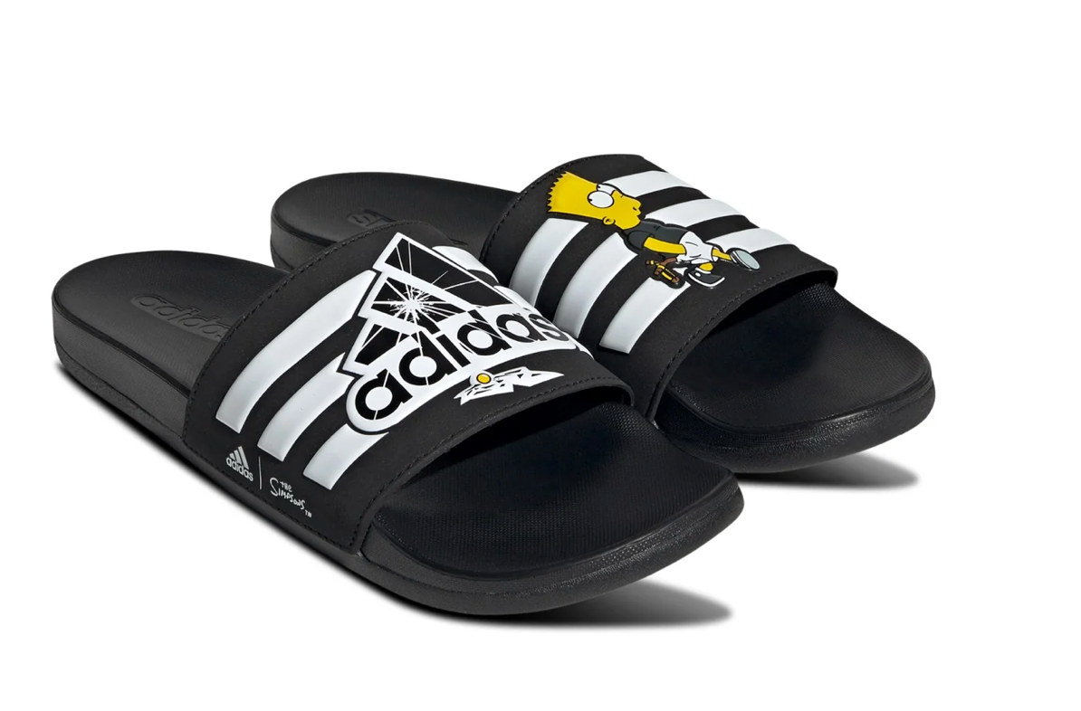 Adidas Adilette Comfort Simpons Slides / BNIB / Black / RRP £30